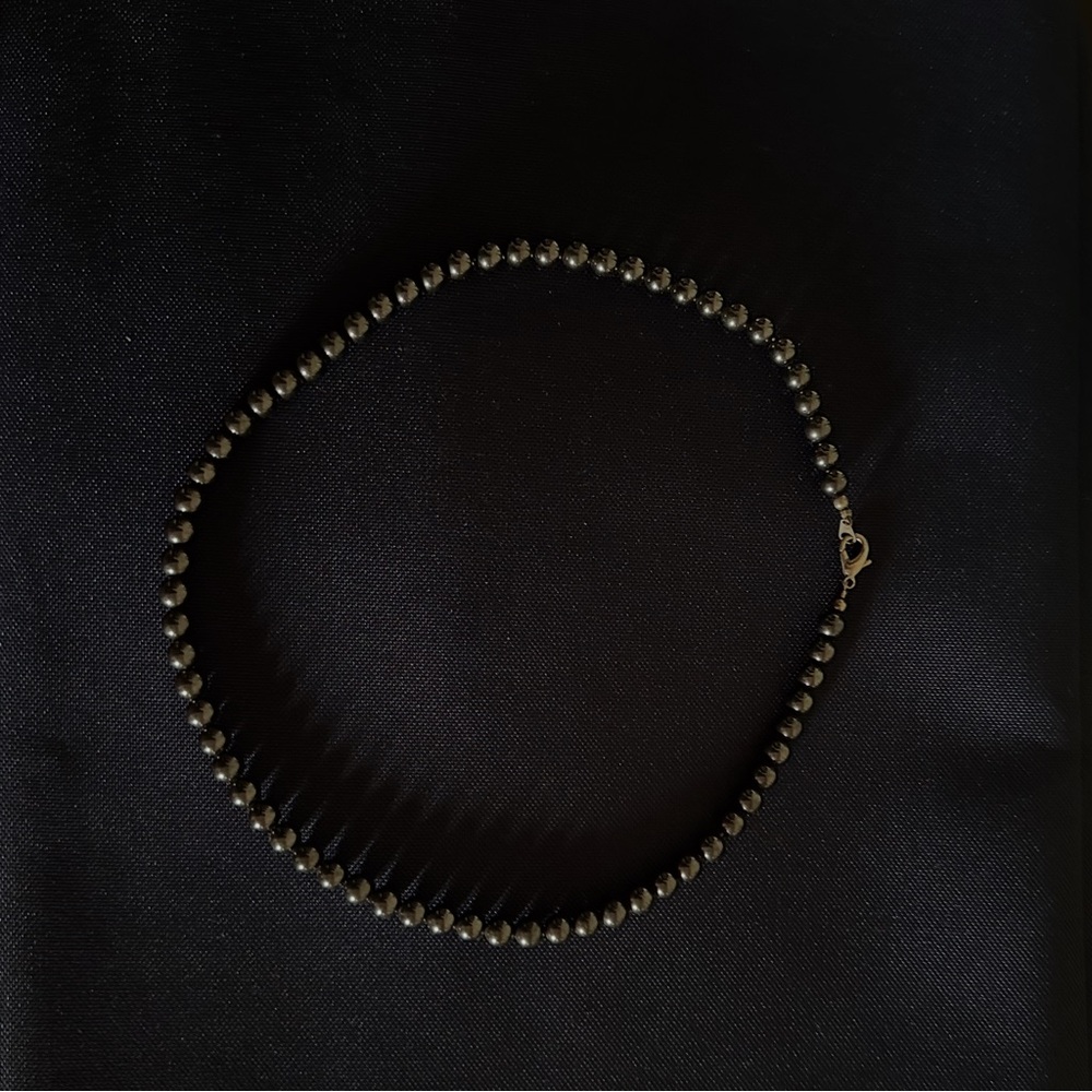 Elegant Black Beaded Necklace